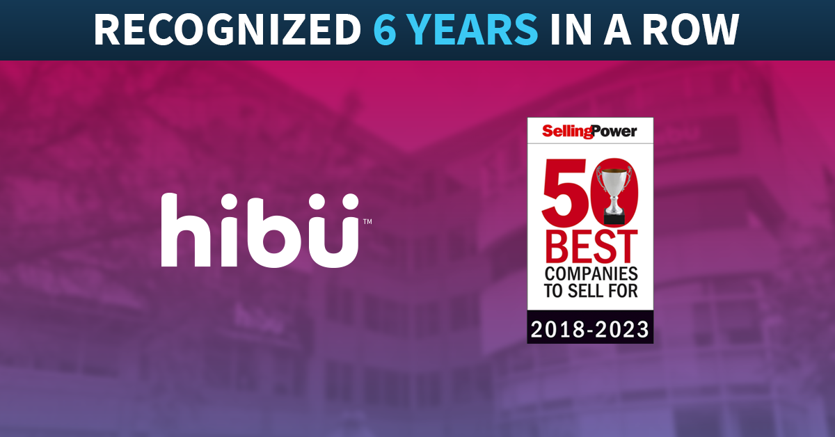 Hibu is on Selling Power's list of "50 Best Companies to Sell For"