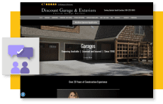 Hibu built website for garage door installation company