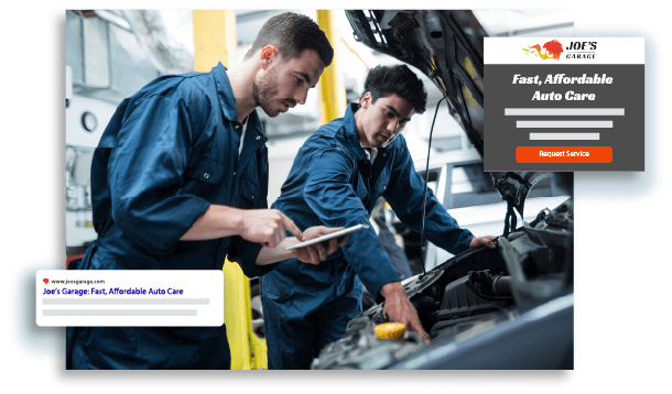 Hibu's digital marketing results for auto repair and service shops