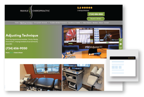 Mahle Chiropractic website and online presence growth