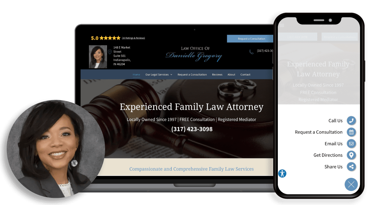family law website and reviews created and managed by Hibu