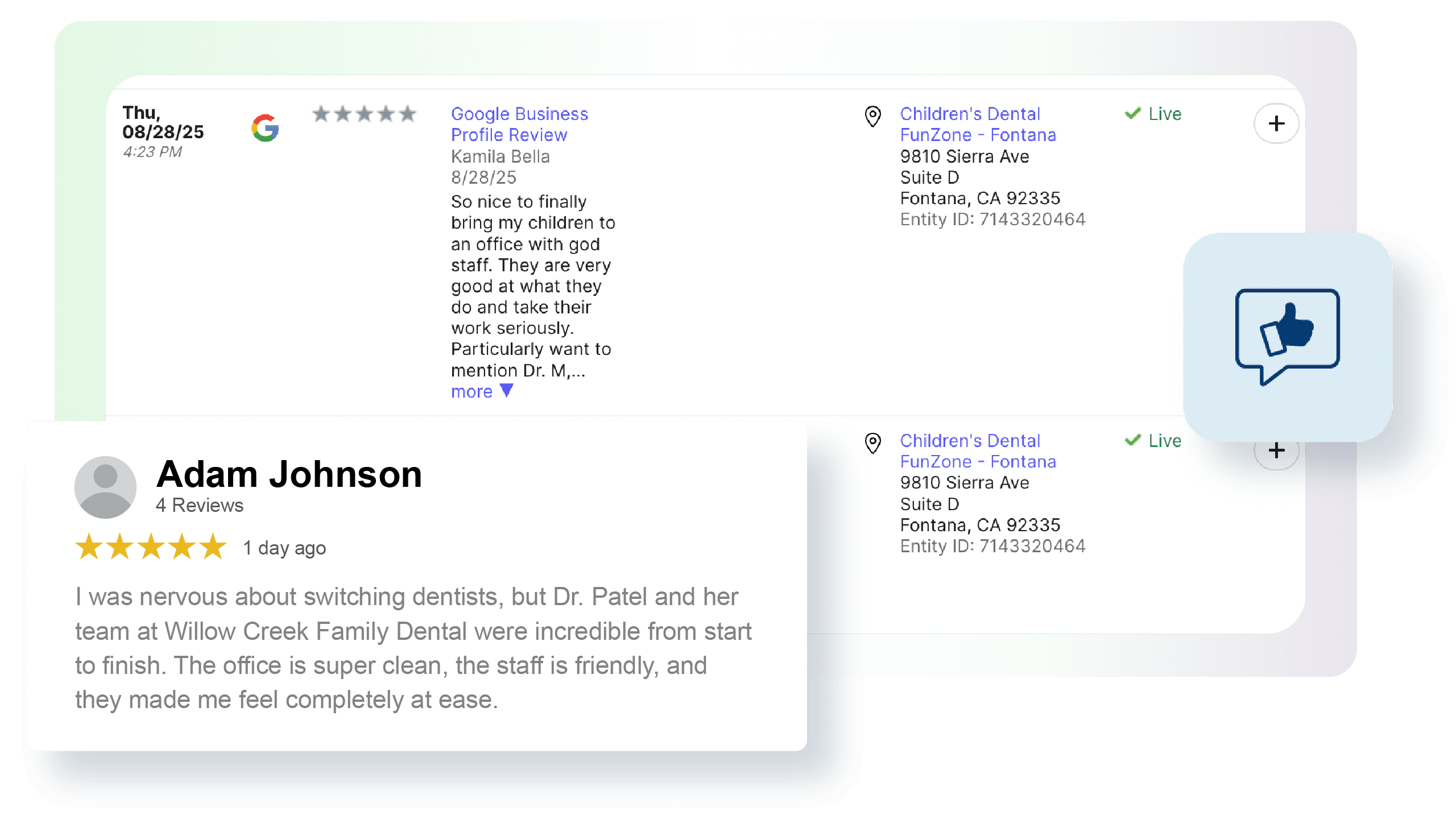 Reviews Dashboard Image