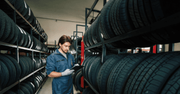 Auto Part warehouse for tires