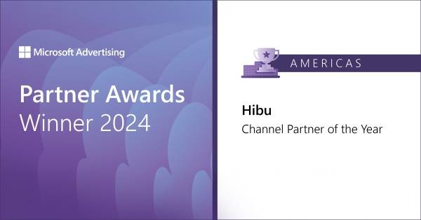 Microsoft Advertising - Partner Awards Winnder 2024 - Americas - Hibu - Channel Partner of the Year